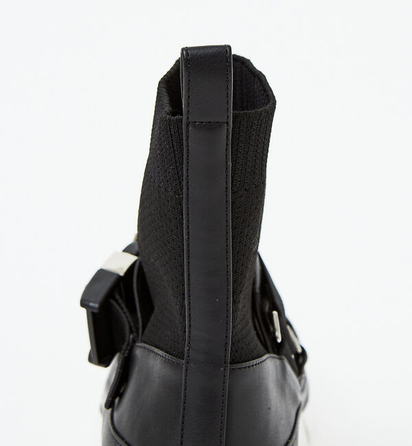 AU BANNISTER「【スノーソール】Wベルトショートブーツ」|ショートブーツ|