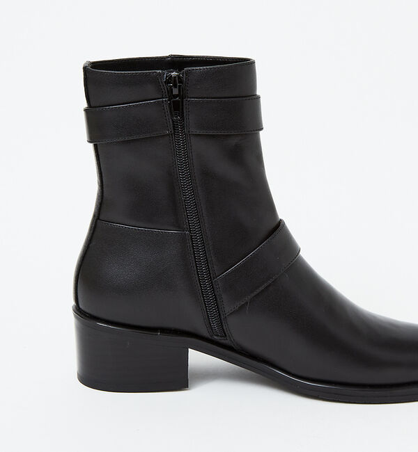 AU BANNISTER「【スノーソール】Wベルトショートブーツ」|ショートブーツ|