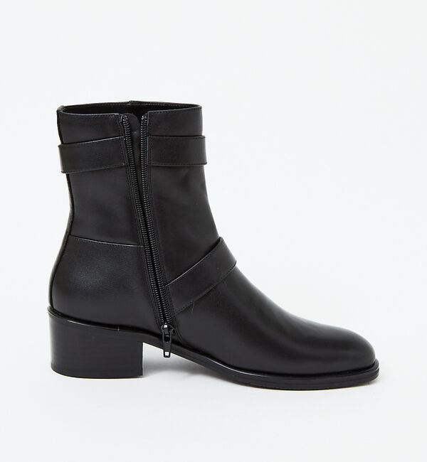 AU BANNISTER「【スノーソール】Wベルトショートブーツ」|ショートブーツ|