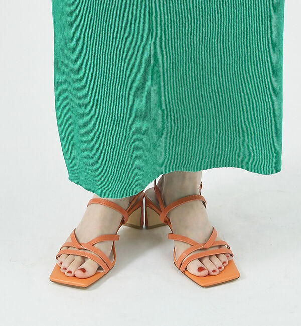 AU BANNISTER「ストラップサンダル」|サンダル|オレンジ