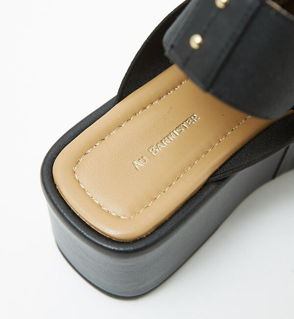 AU BANNISTER「エラスティッククロスウェッジサンダル」|サンダル|
