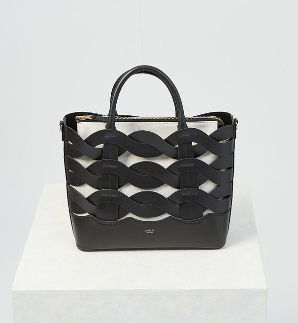 LOWELL things「Corde/レザーウェービーメッシュ2WAYトートバッグ」|トートバッグ|