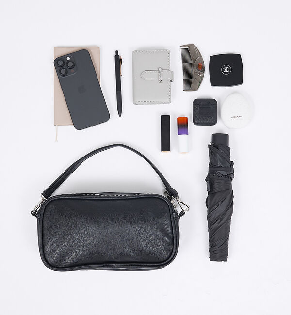 LOWELL things「【BLK/再入荷】オシゴト/マルチポーチバッグ/推しぬいポーチ【推し活】」|ハンドバッグ|