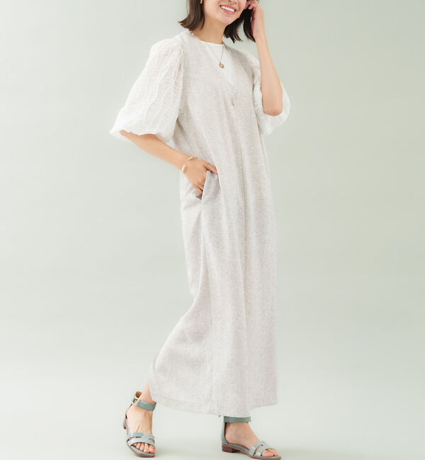 abahouse mavie「袖シアーシャーリングプルオーバー」|Tシャツ・カットソー|