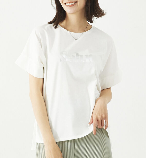 abahouse mavie「ワイドロゴT」|Tシャツ・カットソー|ホワイト系その他2