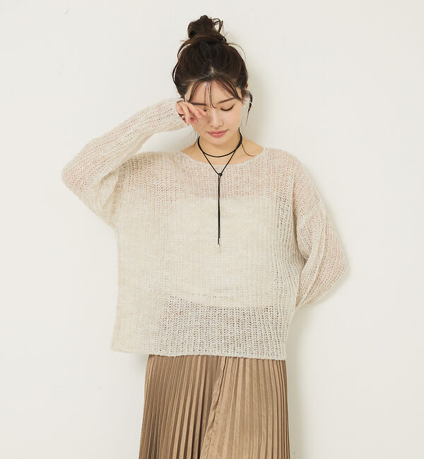 abahouse mavie「モヘアライクシアーニット」|ニット・セーター|