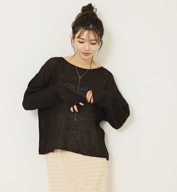 abahouse mavie「モヘアライクシアーニット」|ニット・セーター|