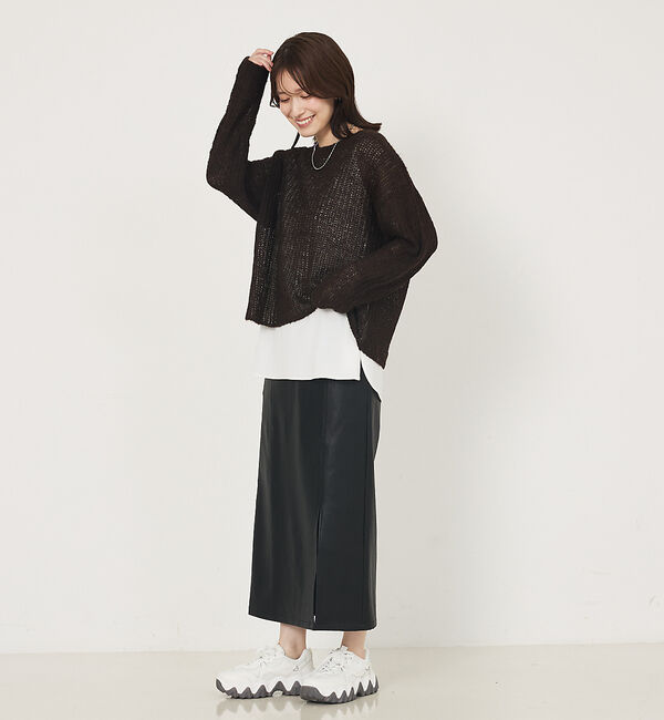 abahouse mavie「モヘアライクシアーニット」|ニット・セーター|