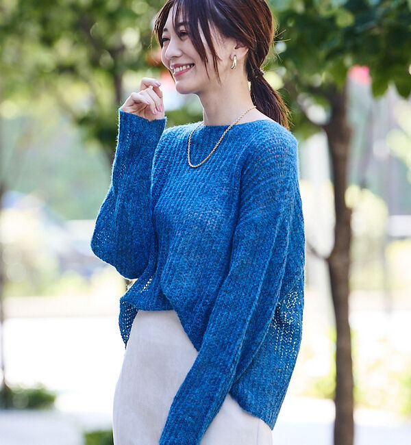 abahouse mavie「モヘアライクシアーニット」|ニット・セーター|