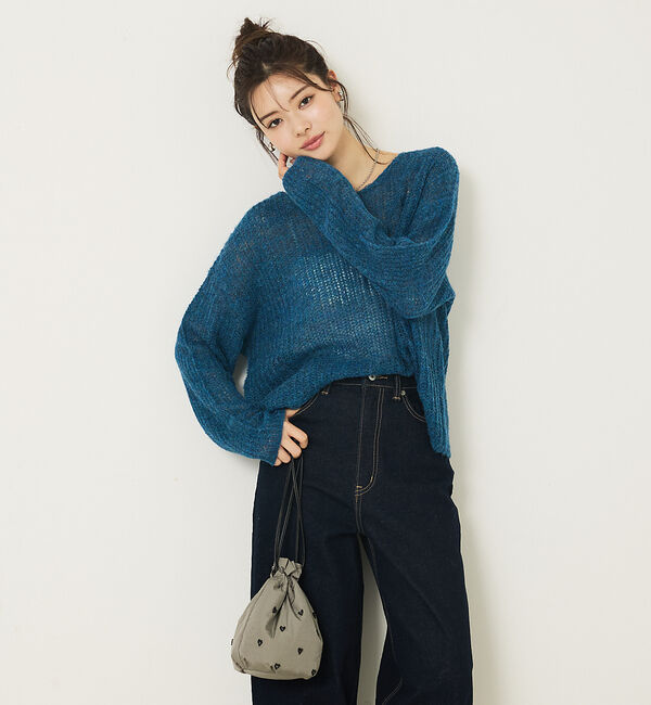 abahouse mavie「モヘアライクシアーニット」|ニット・セーター|