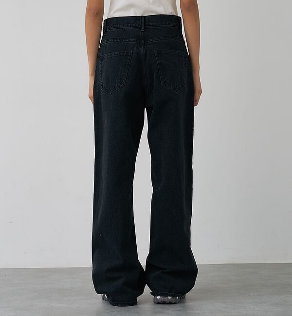 abahouse mavie「クロスウエストワイドデニム」|デニム|