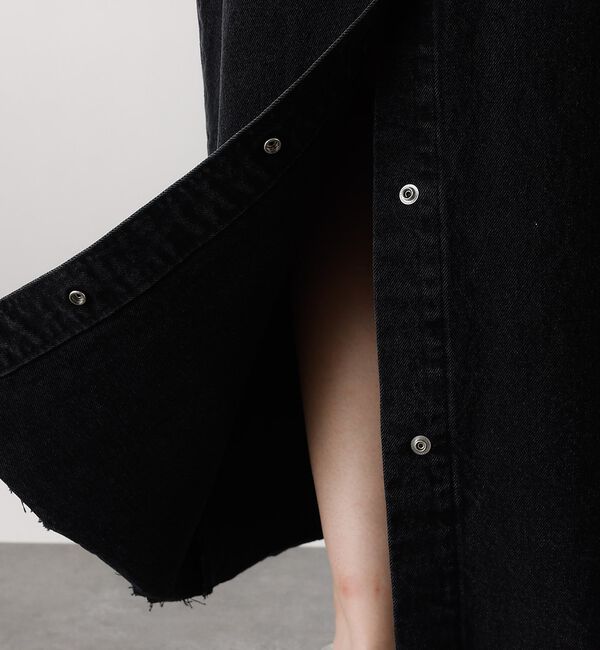abahouse mavie「【前後スリット】Aラインデニムロングスカート」|スカート|