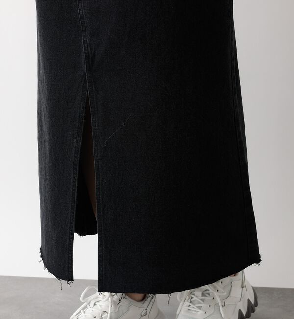 abahouse mavie「【前後スリット】Aラインデニムロングスカート」|スカート|