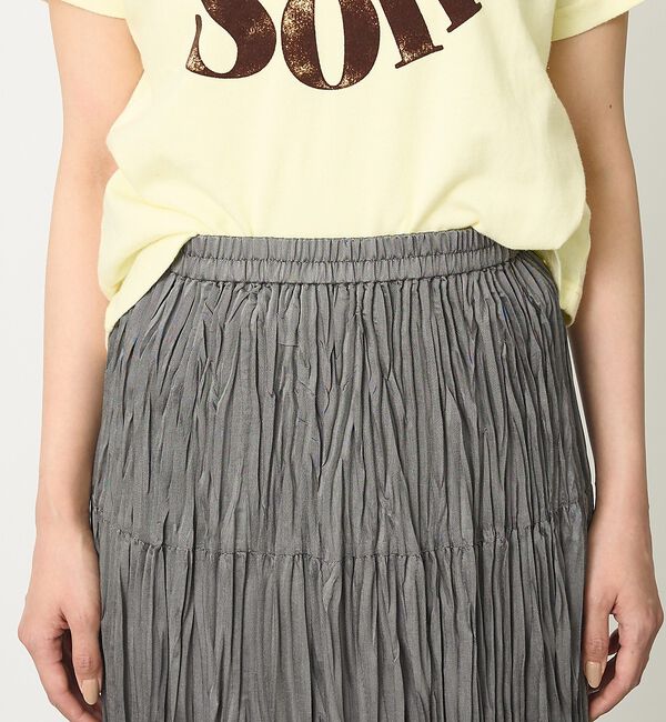 abahouse mavie「【シワ知らず】プリーツティアードスカート」|スカート|