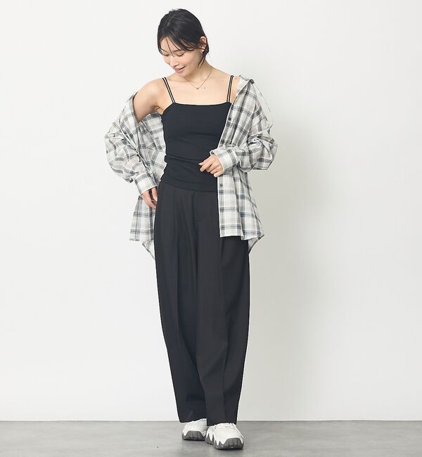 abahouse mavie「【カップ付き / 取り外し可能】ダブルストラップキャミソール」|キャミソール|