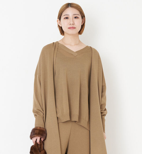 The Store by C' 「【COCUCA】ロングカーディガン」|カーディガン|キャメル