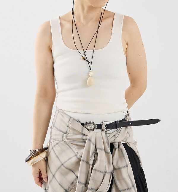 The Store by C' 「【ENTIRE STUDIOS】SQUARED NECK TOP／スクエアネック」|キャミソール|オフホワイト