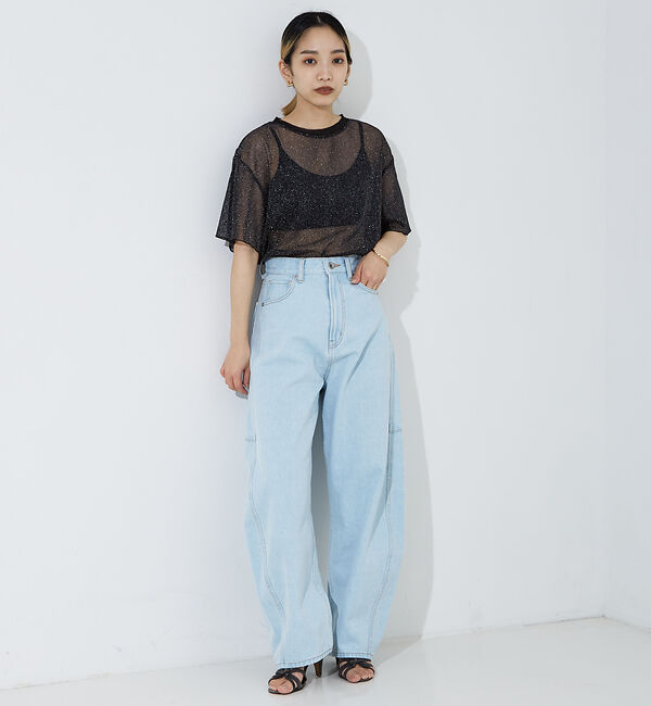 NOMINE「チュールTシャツ」|Tシャツ・カットソー|