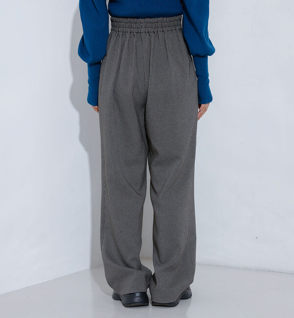 NOMINE「【セットアップ着用可】チェック タック ワイドパンツ」|スラックス|