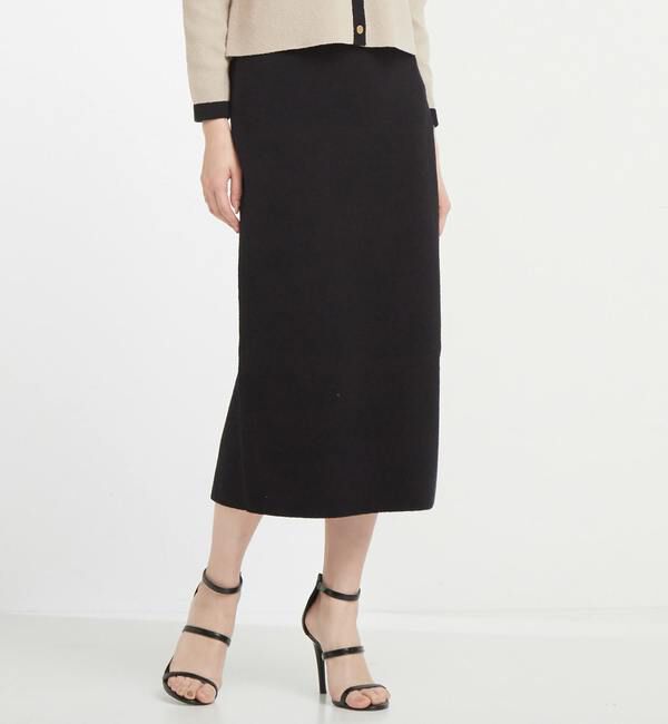 TIARA「タイトニットスカート」|スカート|ブラック