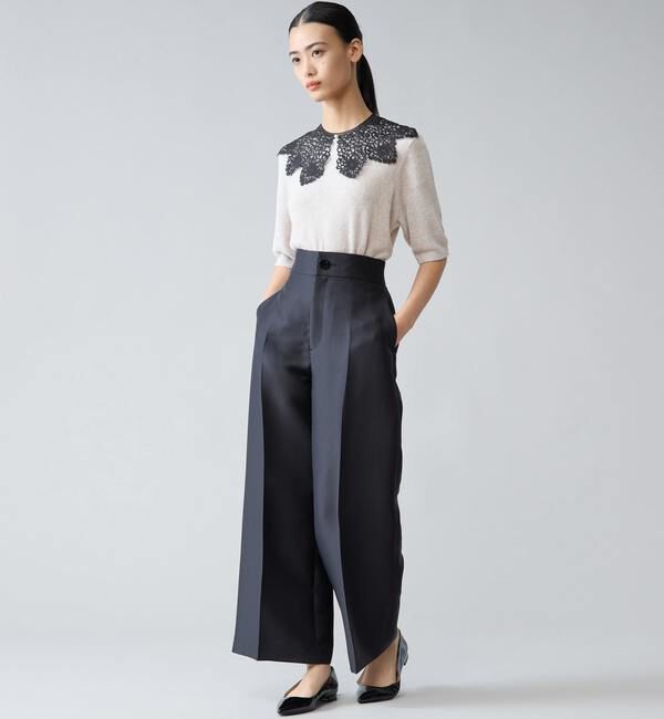 TIARA「レース襟モールニット」|ニット・セーター|