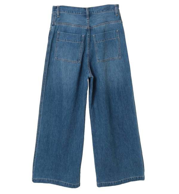 TIARA「ハイウエストワイドデニムパンツ」|デニム|