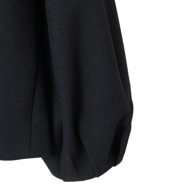 TIARA「ボリュームスリーブジャケット」|ノーカラージャケット|