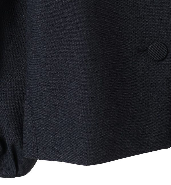 TIARA「ボリュームスリーブジャケット」|ノーカラージャケット|