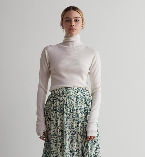 Liesse「リブニットタートル」|ニット・セーター|