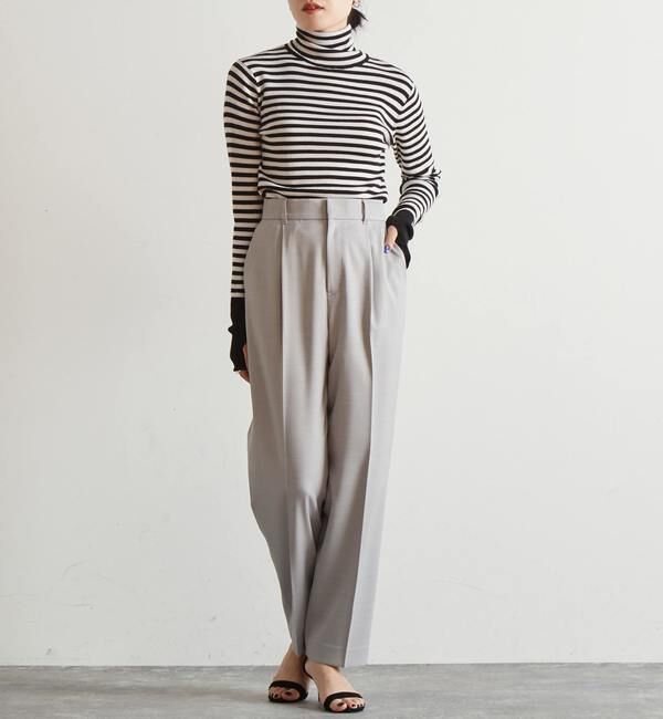 Liesse「リブニットタートル」|ニット・セーター|