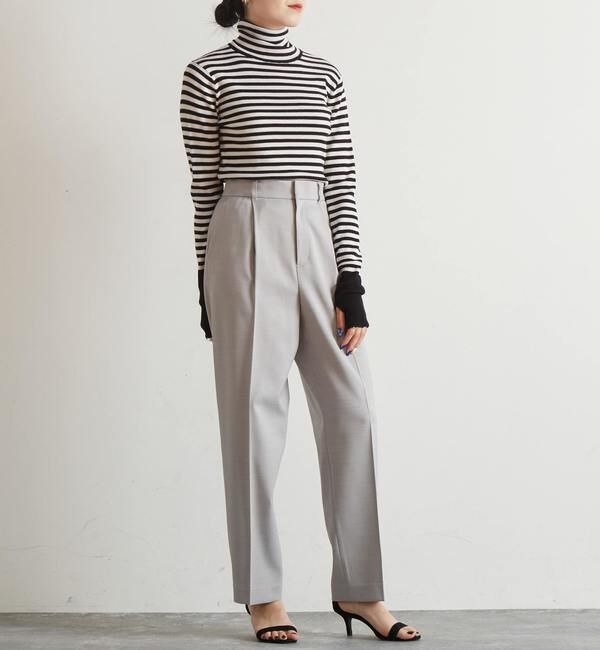 Liesse「リブニットタートル」|ニット・セーター|