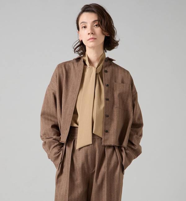 Liesse「サテンボウタイ付きブラウス」|シャツ・ブラウス|