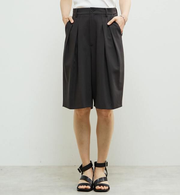 Soffitto「多機能ストレッチ素材麻混ショート丈パンツ」|その他|