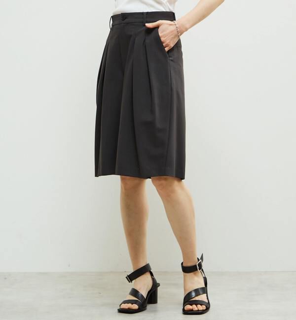 Soffitto「多機能ストレッチ素材麻混ショート丈パンツ」|その他|