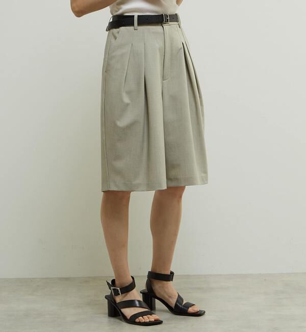 Soffitto「多機能ストレッチ素材麻混ショート丈パンツ」|その他|