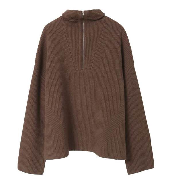 A_「【A_/エース】ウールジッププルオーバー」|ニット・セーター|