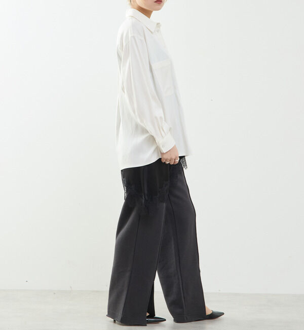 SOFFITTO「サイドスリットデニムシャツ」|シャツ・ブラウス|