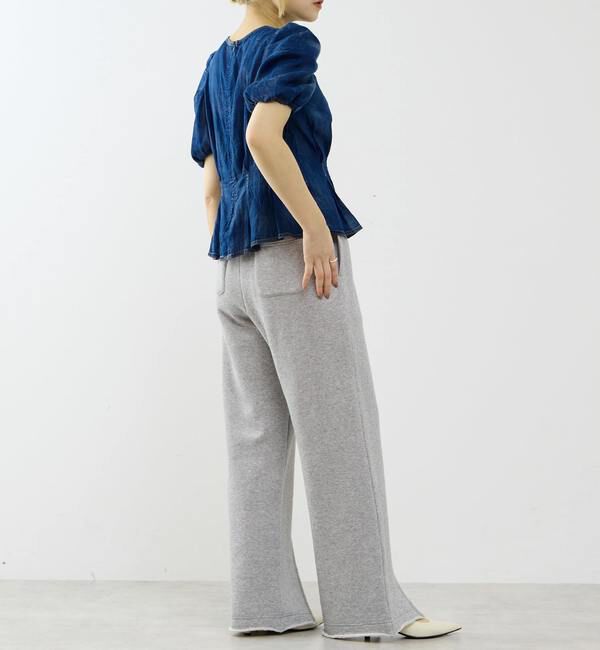 SOFFITTO「【A_/エース】シアーデニムパフブラウス」|シャツ・ブラウス|
