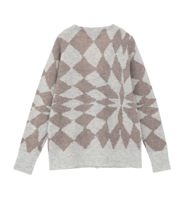 SOFFITTO「【NOMA t.d./ノーマティーディー】Jacquare Diamond Cardigan N38-KN 03」|ニット・セーター|