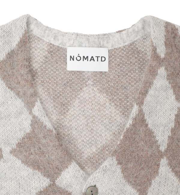 SOFFITTO「【NOMA t.d./ノーマティーディー】Jacquare Diamond Cardigan N38-KN 03」|ニット・セーター|