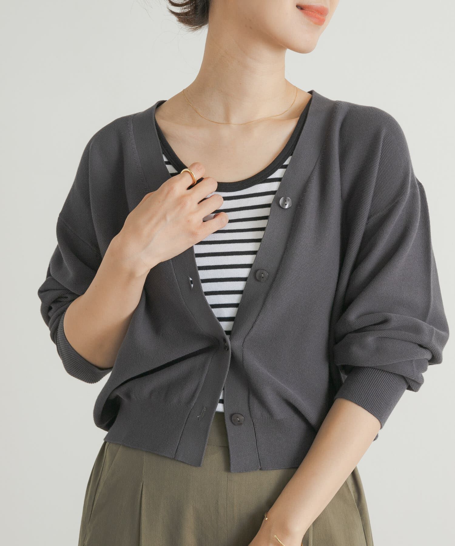 URBAN RESEARCH DOORS「リップルベーシックタンクトップ」|タンクトップ|