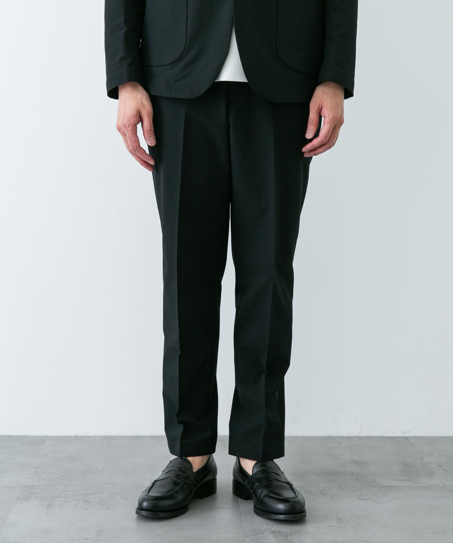 URBAN RESEARCH DOORS「『イージーケア』LIFE STYLE TAILOR　シアサッカーコンフォータブルパンツ」|スラックス|