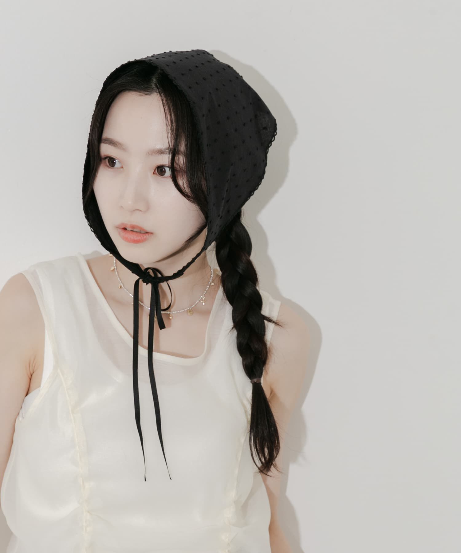 SMELLY「ドットバブーシュカ」|バンダナ・スカーフ|