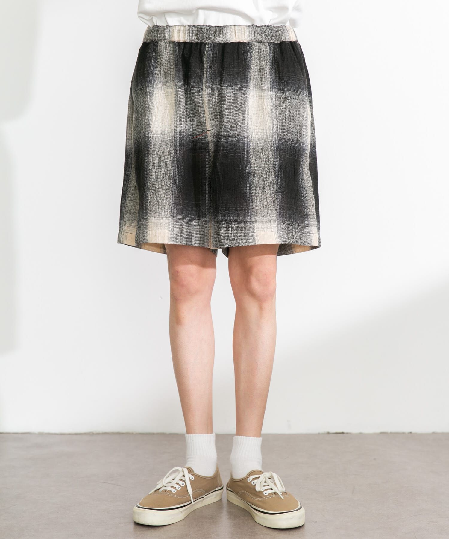 Sonny Label 「オンブレチェックイージーショートパンツ」|その他|