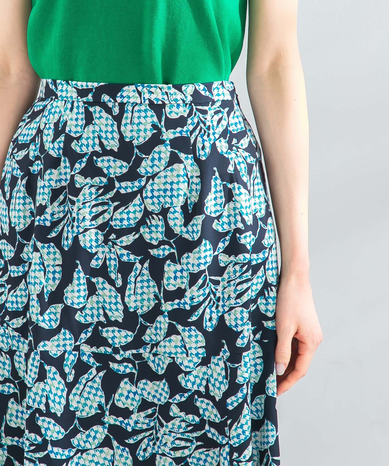 URBAN RESEARCH ROSSO「ミックスリーフプリントスカート」|スカート|