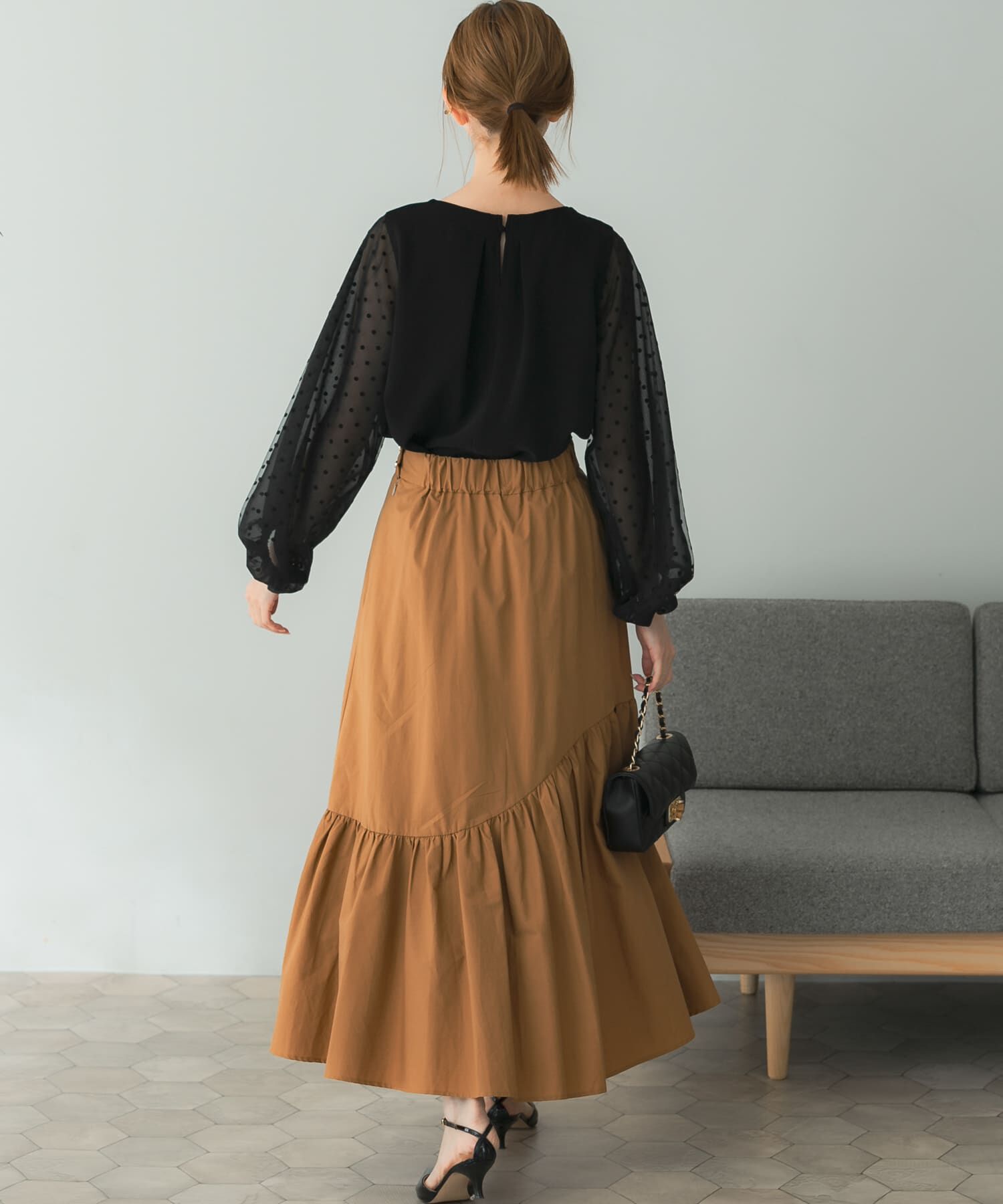 URBAN RESEARCH ROSSO「切替ボリュームスカート」|スカート|