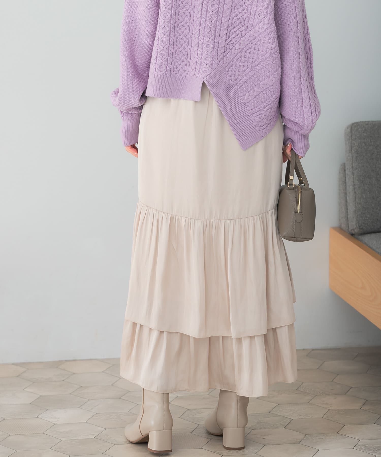 URBAN RESEARCH ROSSO「デザインティアードスカート」|スカート|