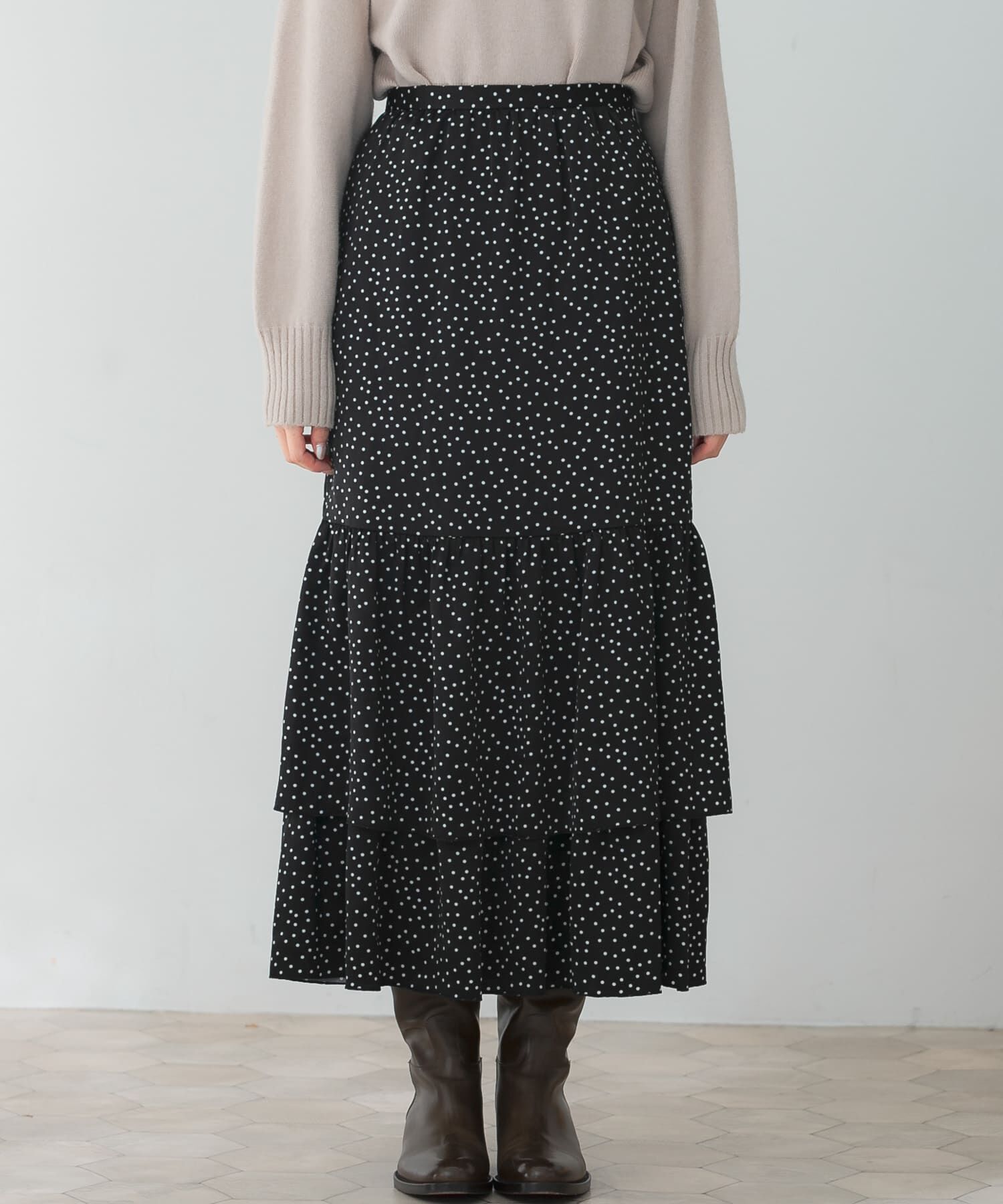 URBAN RESEARCH ROSSO「デザインティアードスカート」|スカート|