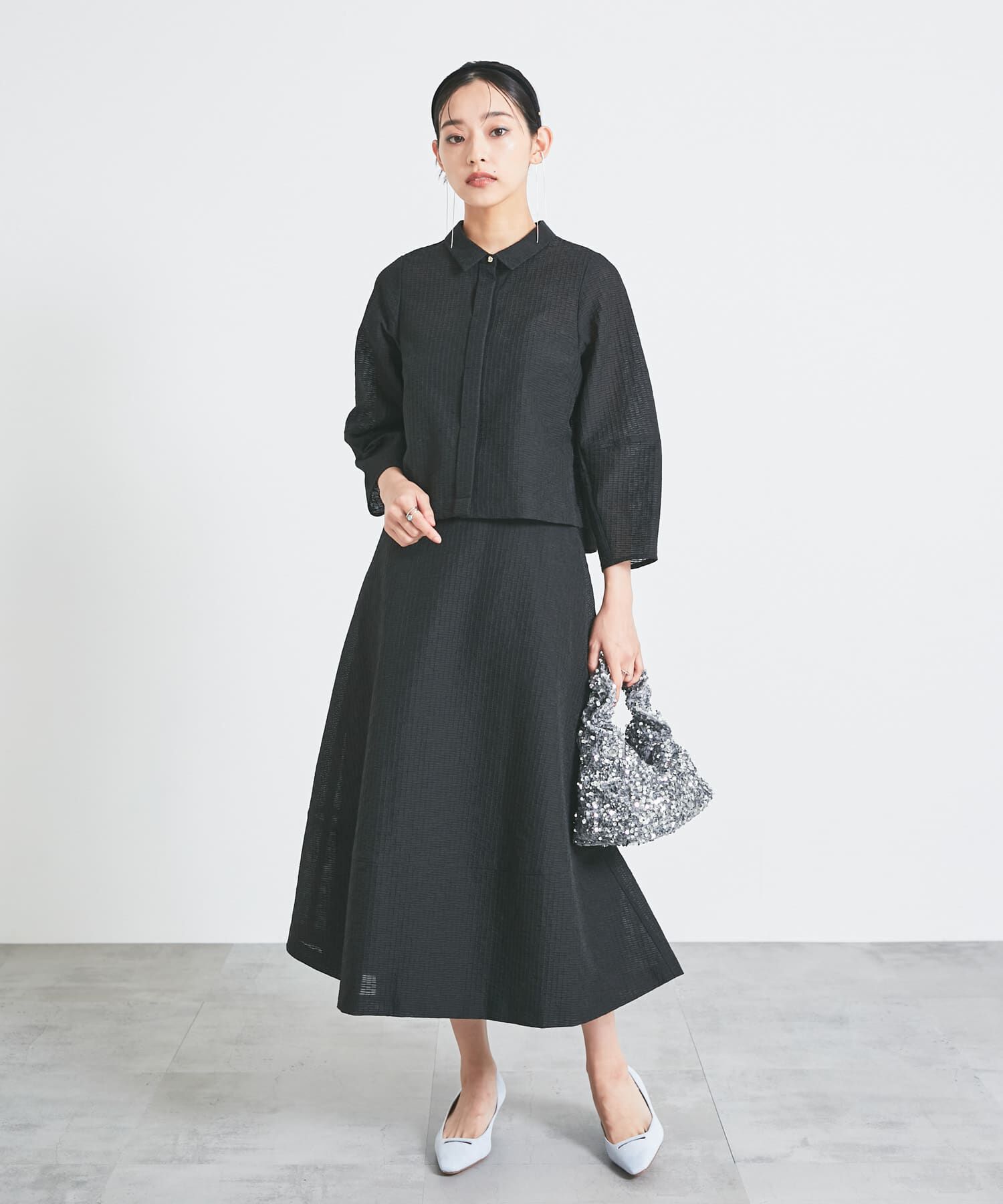 URBAN RESEARCH ROSSO「シアージャガードフォルムスカート」|スカート|