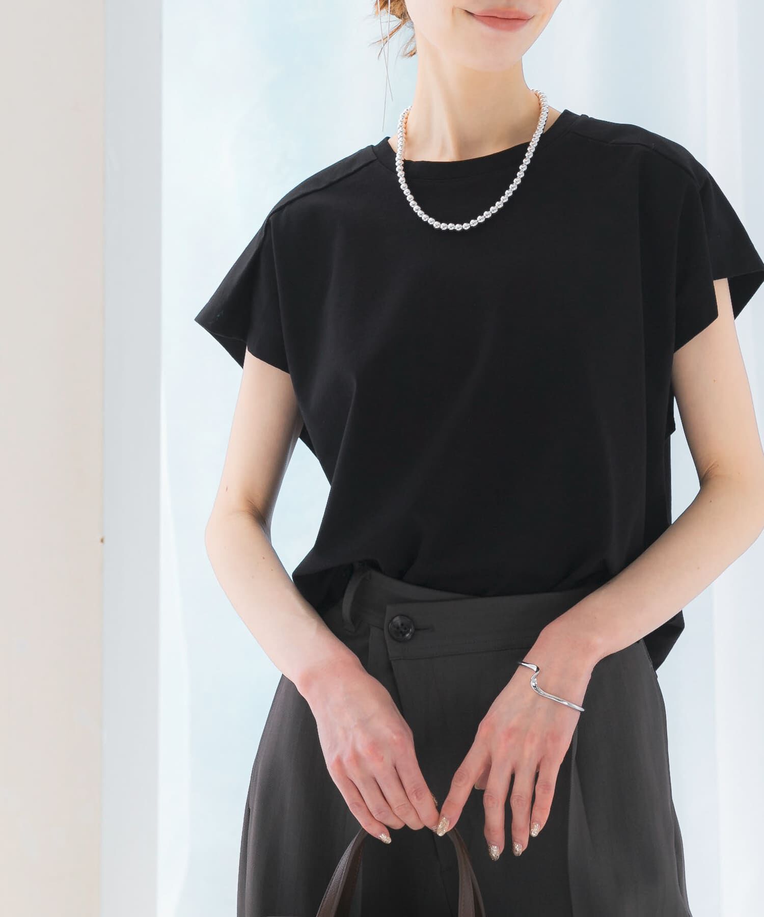 URBAN RESEARCH ROSSO「タックスリーブクールタッチカットソー」|Tシャツ・カットソー|